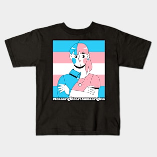 Trans rights are human rights Kids T-Shirt